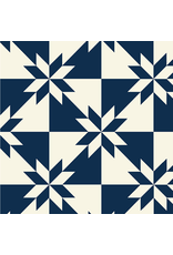 Windham Fabrics Perfect Points, Hunter's Star in Indigo, Fabric Half-Yards