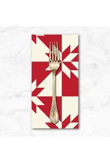 PD's Windham Collection Perfect Points, Hunter's Star in Red, Dinner Napkin