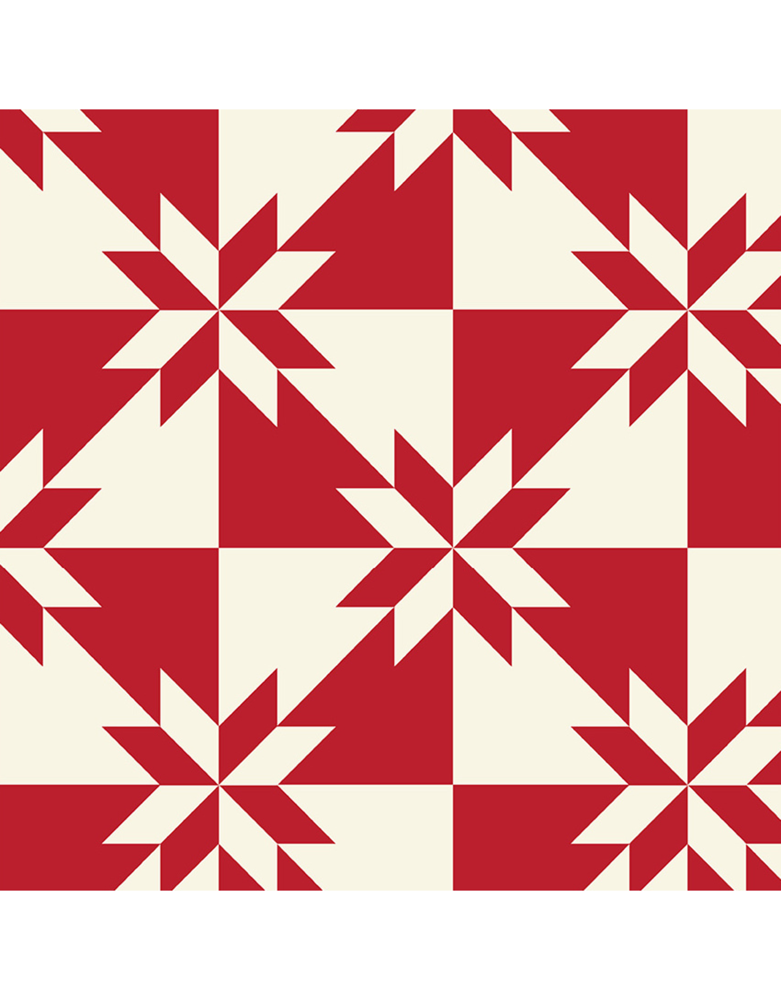 Windham Fabrics Perfect Points, Hunter's Star in Red, Fabric Half-Yards