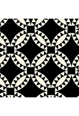 Windham Fabrics Perfect Points, Pickle Dish in Black and White, Fabric Half-Yards