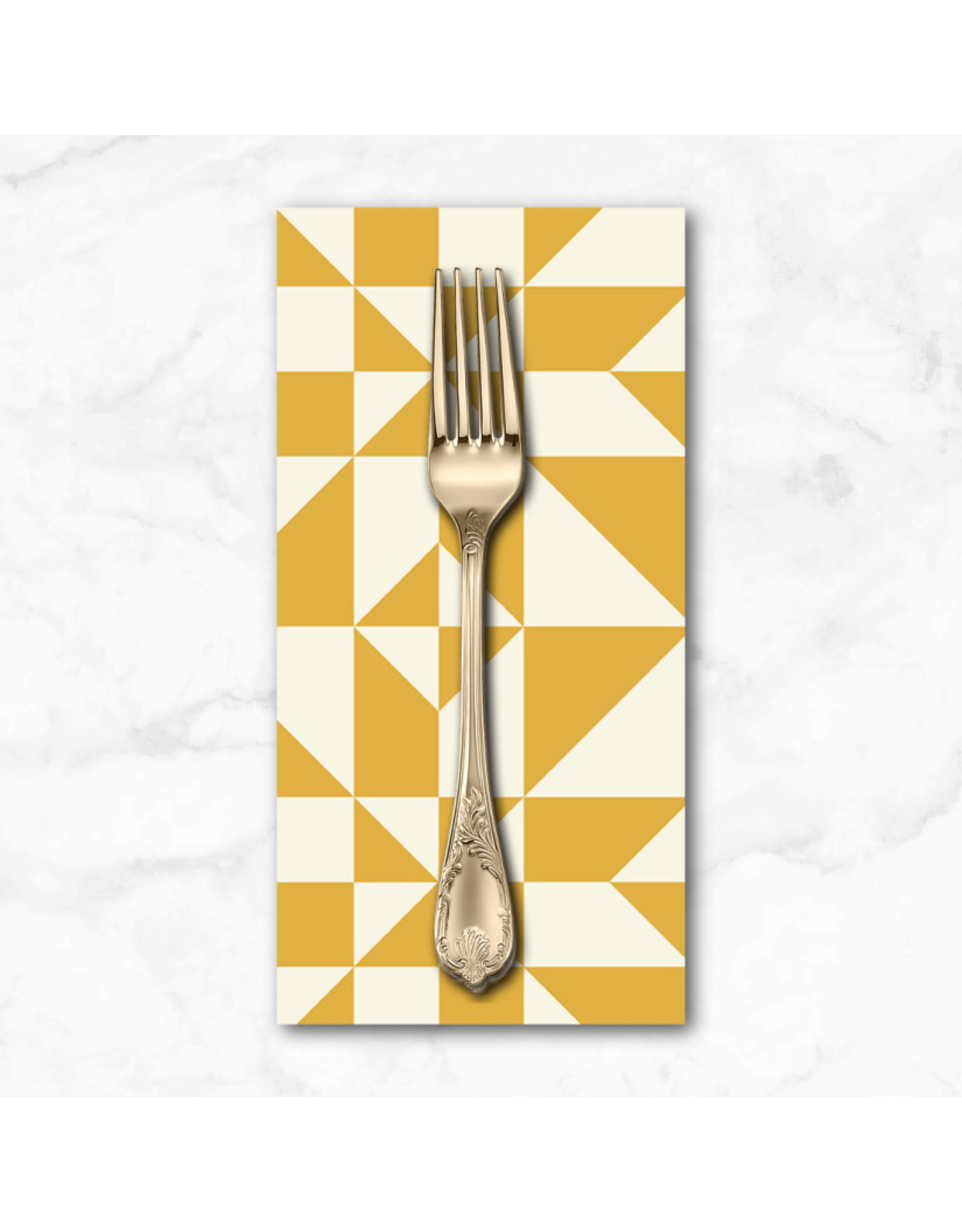 PD's Windham Collection Perfect Points, Windham Star in Yellow, Dinner Napkin