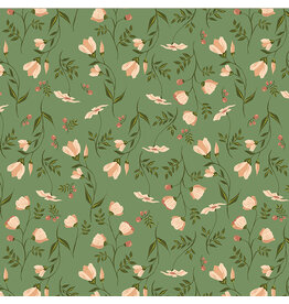 Monaluna Under the Canopy, Wildflower in Sage, Fabric Half-Yards