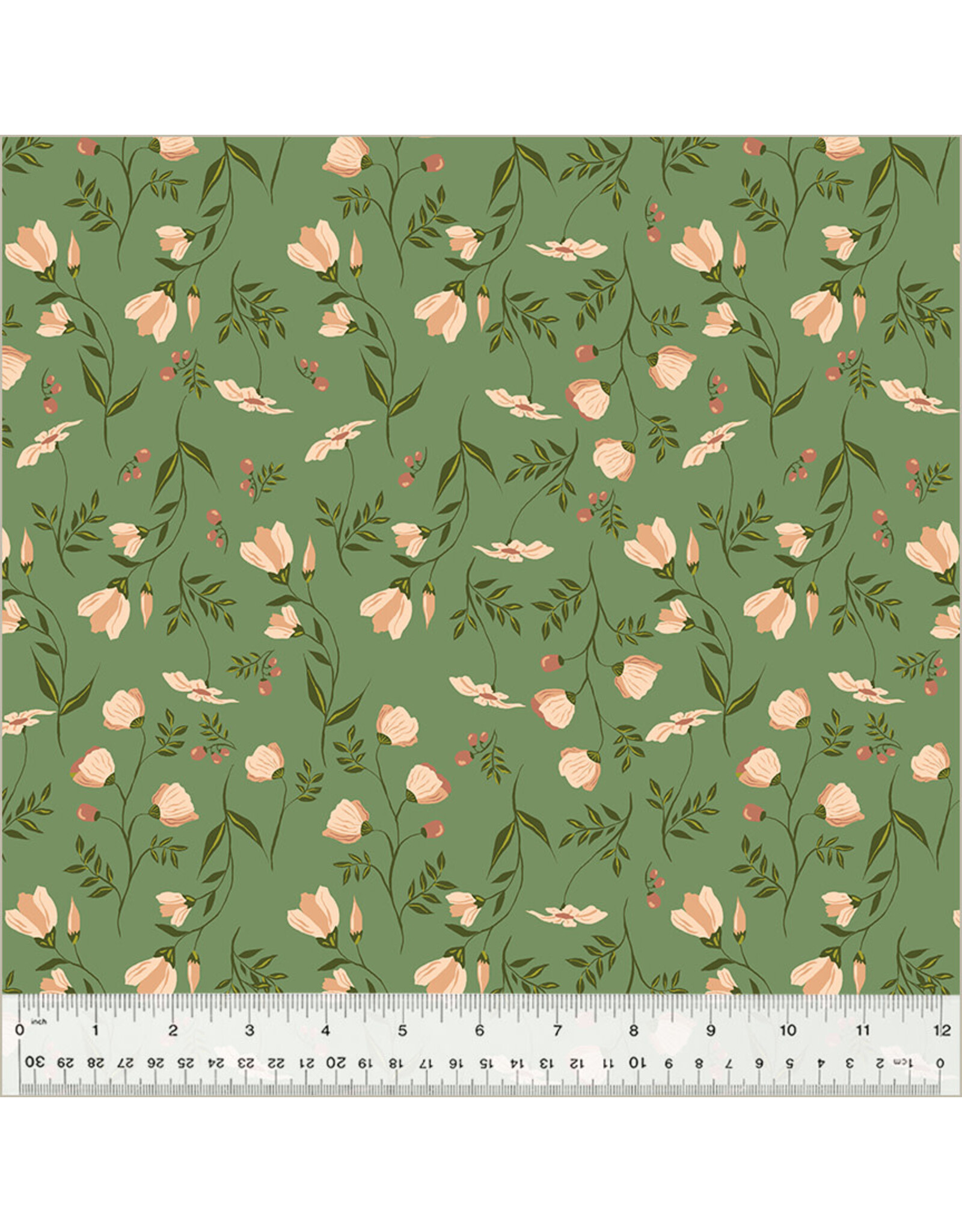 PD's Monaluna Collection Under the Canopy, Wildflower in Sage, Dinner Napkin