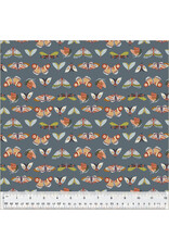 PD's Monaluna Collection Under the Canopy, Moonlit Moths in Slate, Dinner Napkin