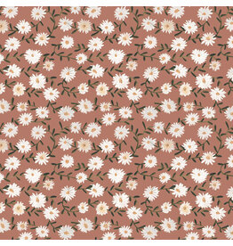 Boccaccini Meadows Nature Trail, Daisy in Rust, Fabric Half-Yards