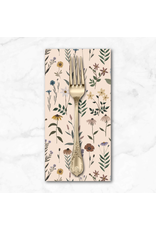PD's Boccaccini Meadows Collection Nature Trail, Garden in Cream, Dinner Napkin