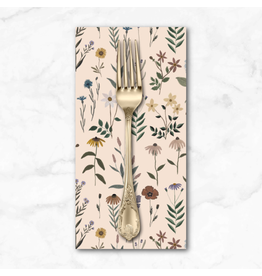 PD's Boccaccini Meadows Collection Nature Trail, Garden in Cream, Dinner Napkin