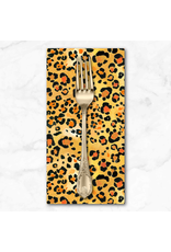 PD's August Wren Collection ON SALE-Paradise Found, Leopard Skin in Gold, Dinner Napkin