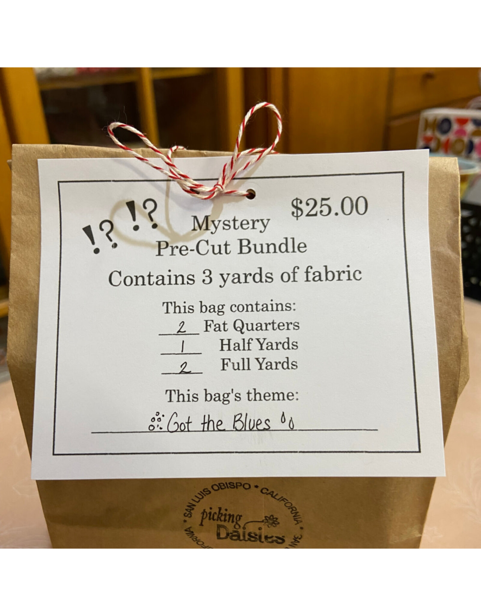 PD ON SALE- "Got the Blues" Mystery Pre-Cut Bundle - Contains 3 Yards