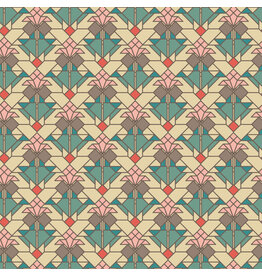 Frank Lloyd Wright April Showers, Coonley Tulip in Desert, Fabric Half-Yards