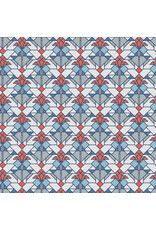 Frank Lloyd Wright April Showers, Coonley Tulip in Bright, Fabric Half-Yards