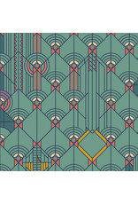 Frank Lloyd Wright April Showers in Desert, Fabric Half-Yards Frank Lloyd Wright April Showers in Desert, Fabric Half-Yards