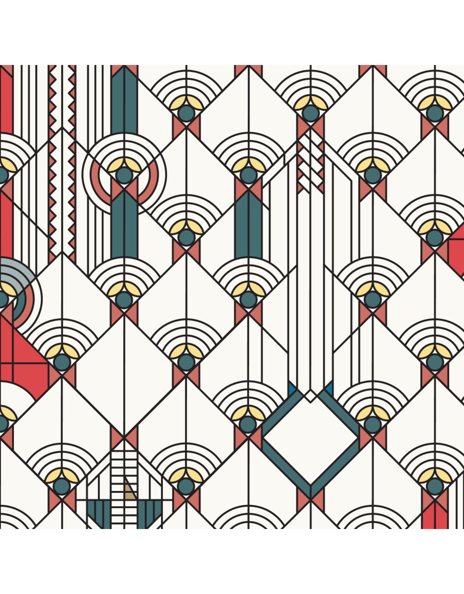 Frank Lloyd Wright April Showers in Bright, Fabric Half-Yards