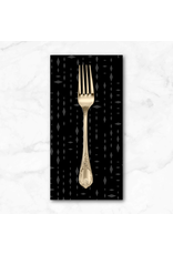 PD's Henry Glass Collection Back in Black, Diamonds in Black on Black, Dinner Napkin