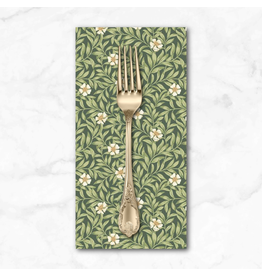 PD's Northcott Collection Ornithology, Floweret in Dark Green Multi, Dinner Napkin