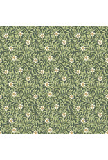 Northcott Ornithology, Floweret in Dark Green Multi, Fabric Half-Yards