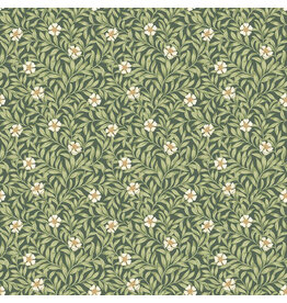 Northcott Ornithology, Floweret in Dark Green Multi, Fabric Half-Yards