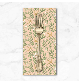 PD's Northcott Collection Ornithology, Love Story in Peach Multi, Dinner Napkin