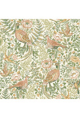 Northcott Ornithology, Pheasant Grove in Cream Multi, Fabric Half-Yards