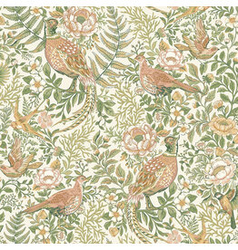 Northcott Ornithology, Pheasant Grove in Cream Multi, Fabric Half-Yards