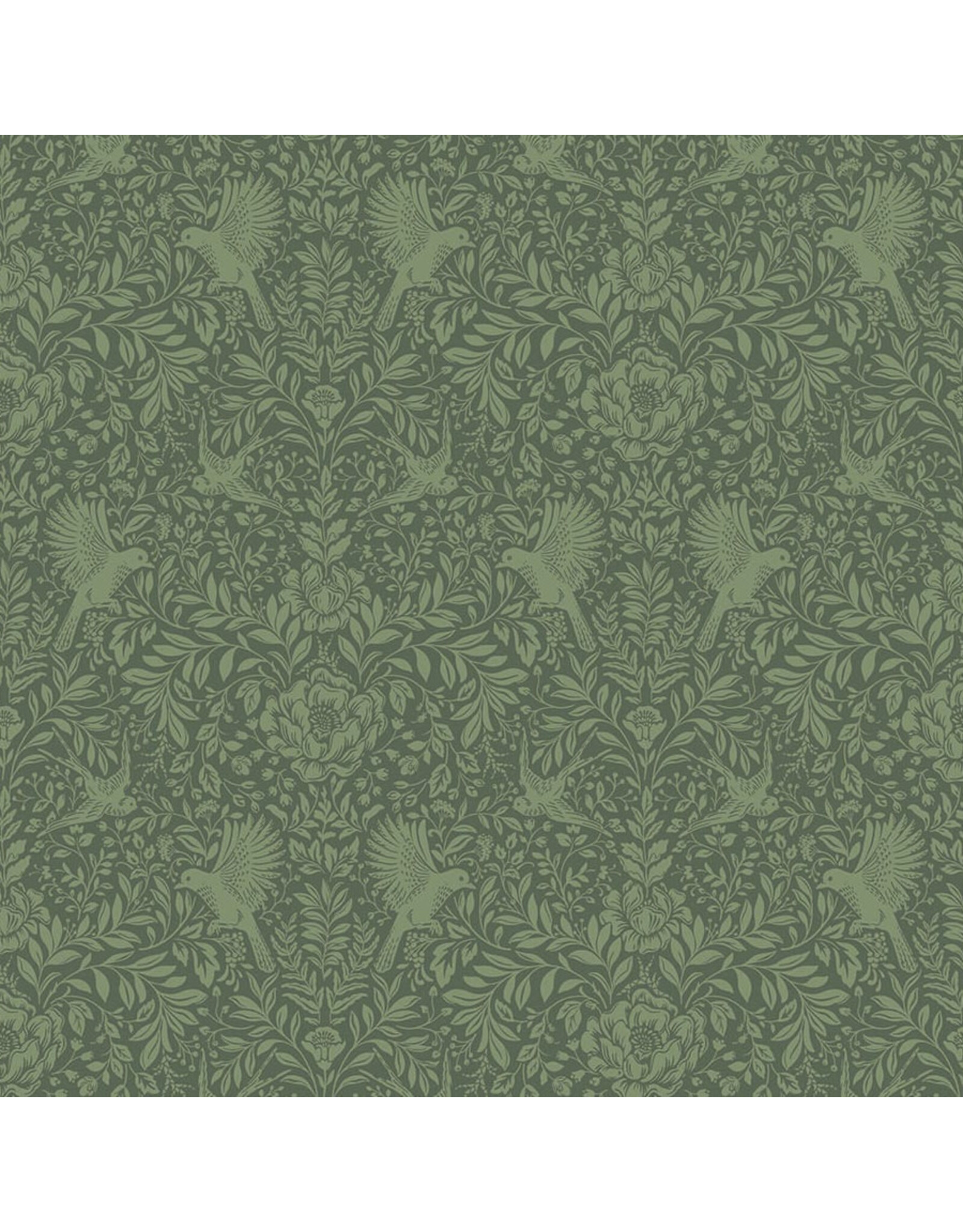 Northcott Ornithology, Thicket in Green, Fabric Half-Yards