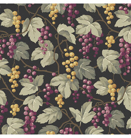 Laundry Basket Quilts ON SALE - 5 YARD CUT, English Garden, Currants in Licorice
