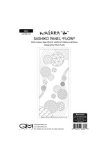 QHTextiles Sashiko Cloth, Sashiko Panel Windchimes in Red QHTextiles Sashiko Cloth, Sashiko Panel Windchimes in Red