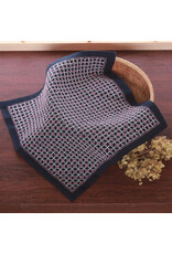 Japan Import Sashiko Cloth, Asagao in Navy, H-2046