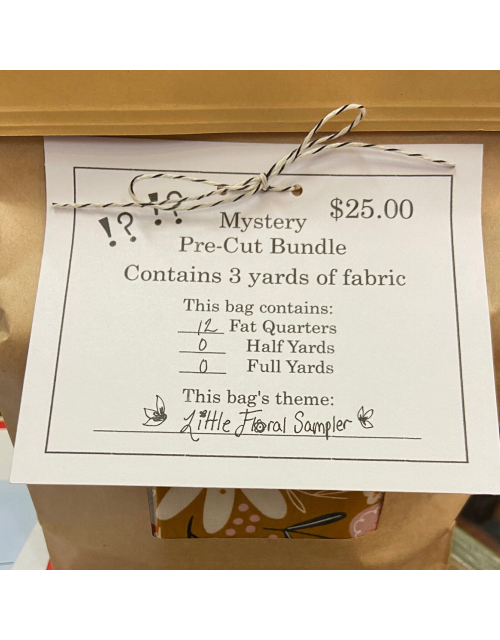 PD ON SALE- "Little Floral Sampler" Mystery Pre-Cut Bundle - Contains 3 Yards