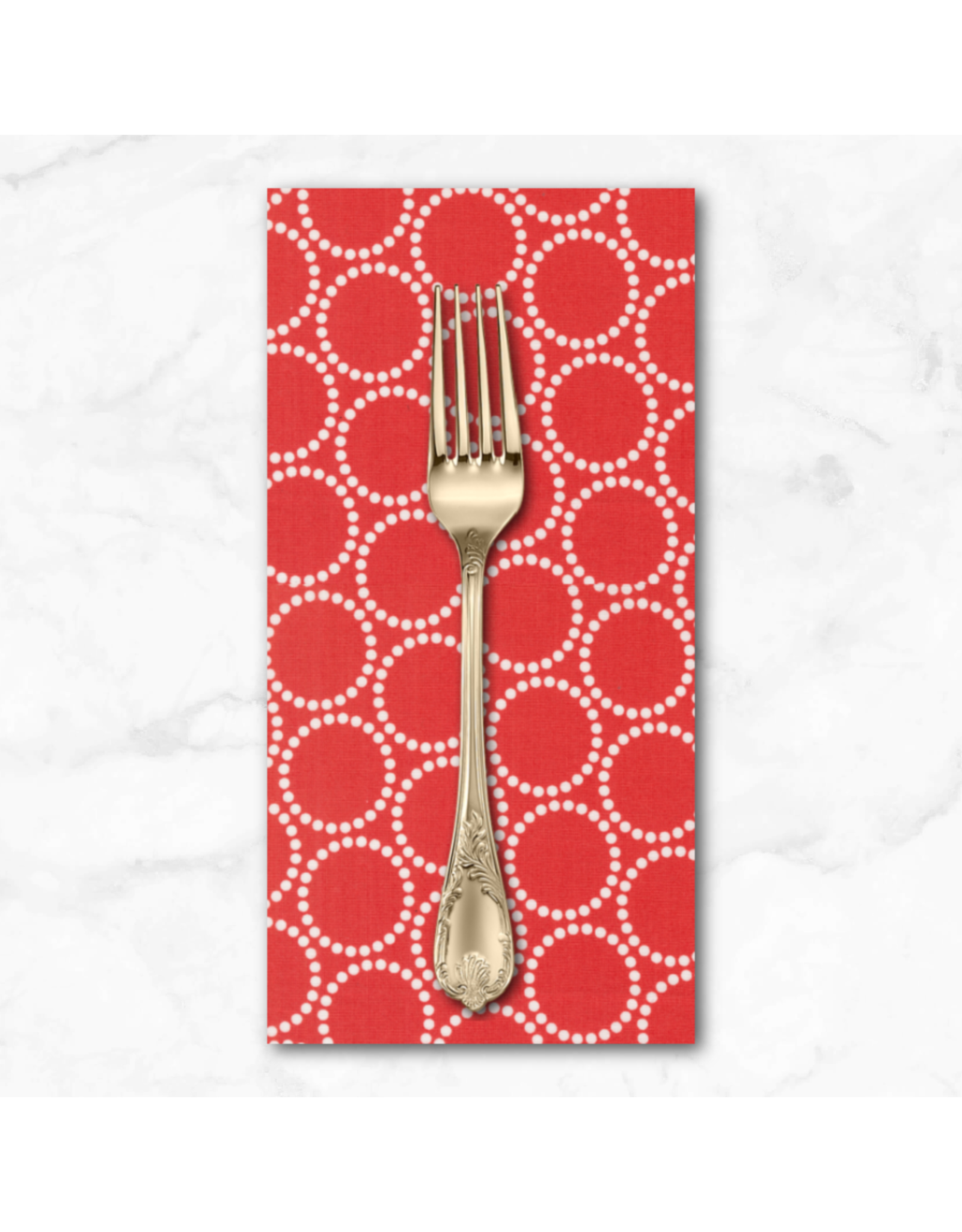 PD's Lizzy House Collection Love Letter, Pearl Bracelet in Red, Dinner Napkin