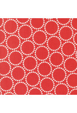 Lizzy House Love Letter, Pearl Bracelet in Red, Fabric Half-Yards