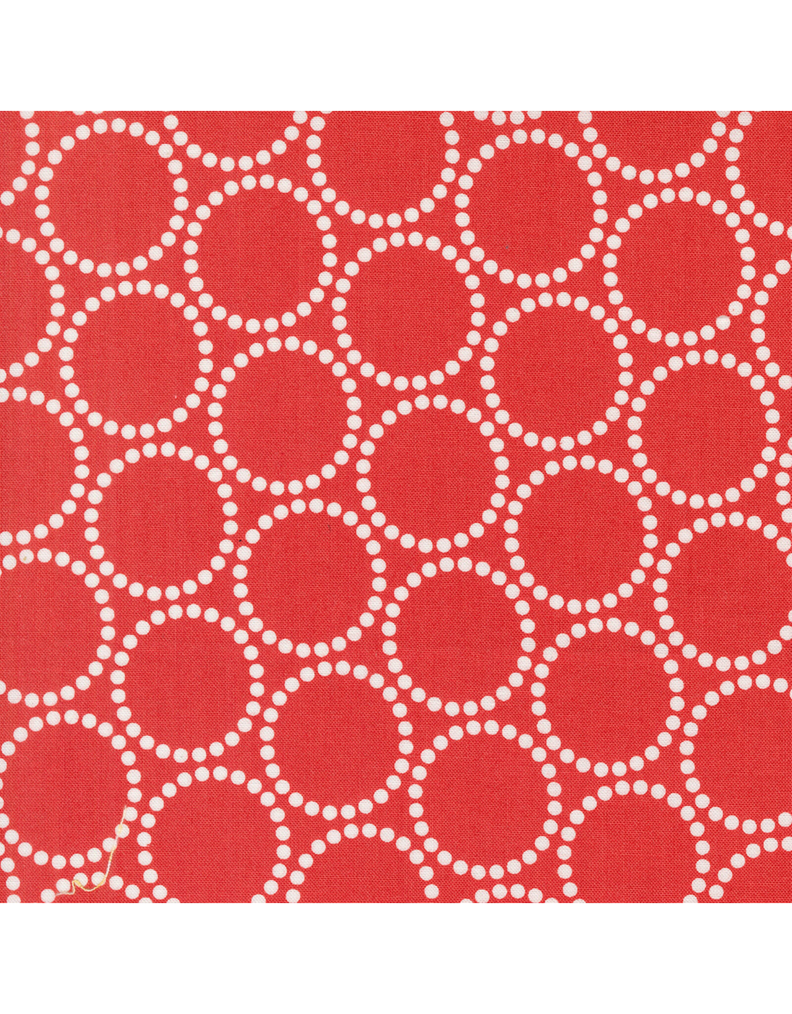 Lizzy House Love Letter, Pearl Bracelet in Red, Fabric Half-Yards