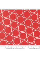Lizzy House Love Letter, Pearl Bracelet in Red, Fabric Half-Yards