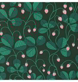 Lizzy House Love Letter, Virginia in Hunter, Fabric Half-Yards