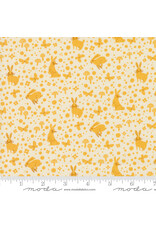 Lizzy House Love Letter, Wonder in Eggshell Golden, Fabric Half-Yards