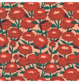 Lizzy House Love Letter, November in Peach, Fabric Half-Yards