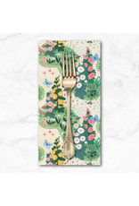 PD's Lizzy House Collection Love Letter, Fairy Garden in Eggshell, Dinner Napkin
