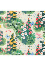 PD's Lizzy House Collection Love Letter, Fairy Garden in Eggshell, Dinner Napkin