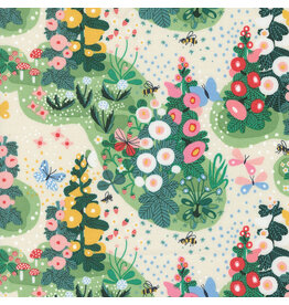 Lizzy House Love Letter, Fairy Garden in Eggshell, Fabric Half-Yards