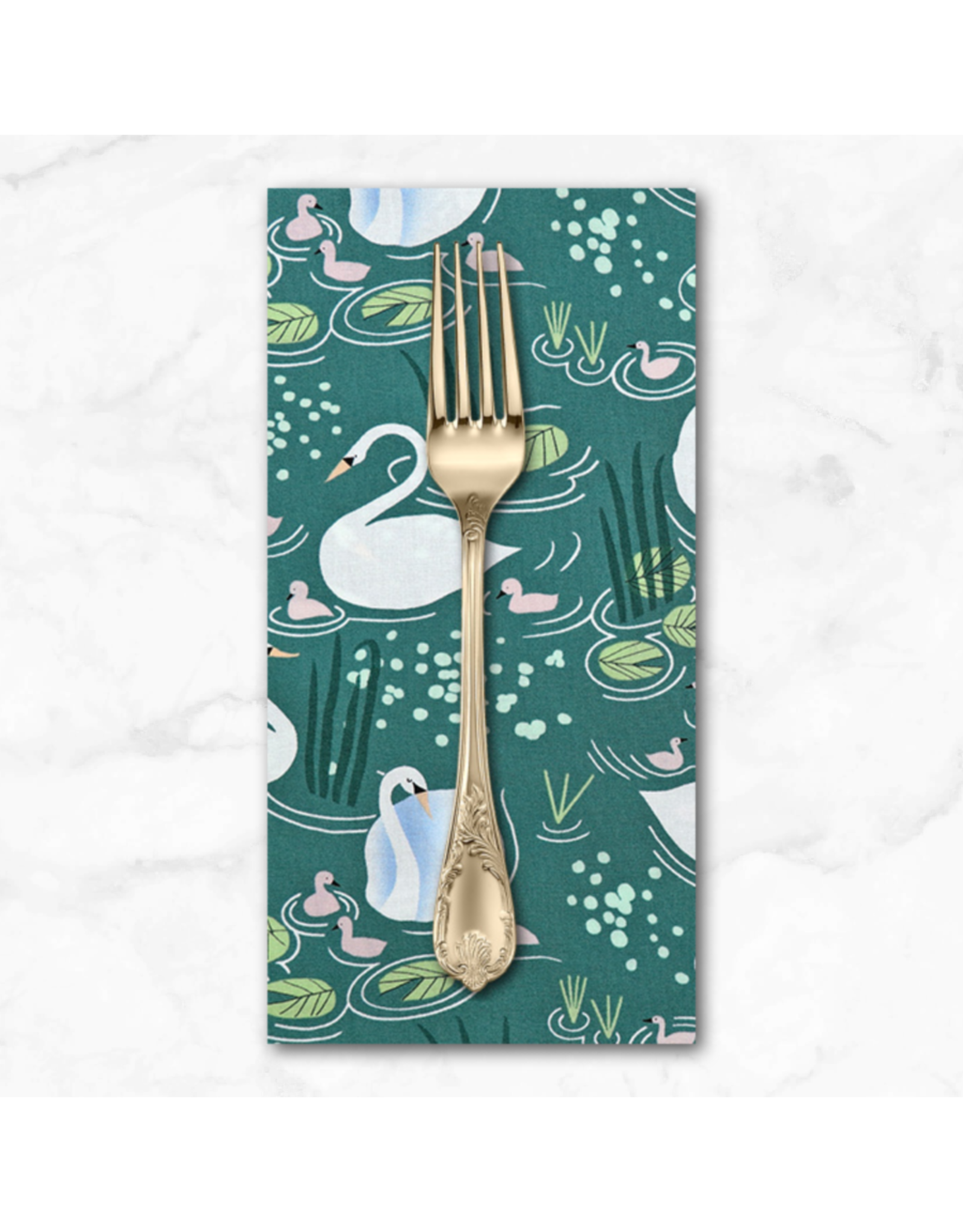 PD's Lizzy House Collection Love Letter, Little Loves in Pond, Dinner Napkin