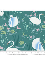 Lizzy House Love Letter, Little Loves in Pond, Fabric Half-Yards