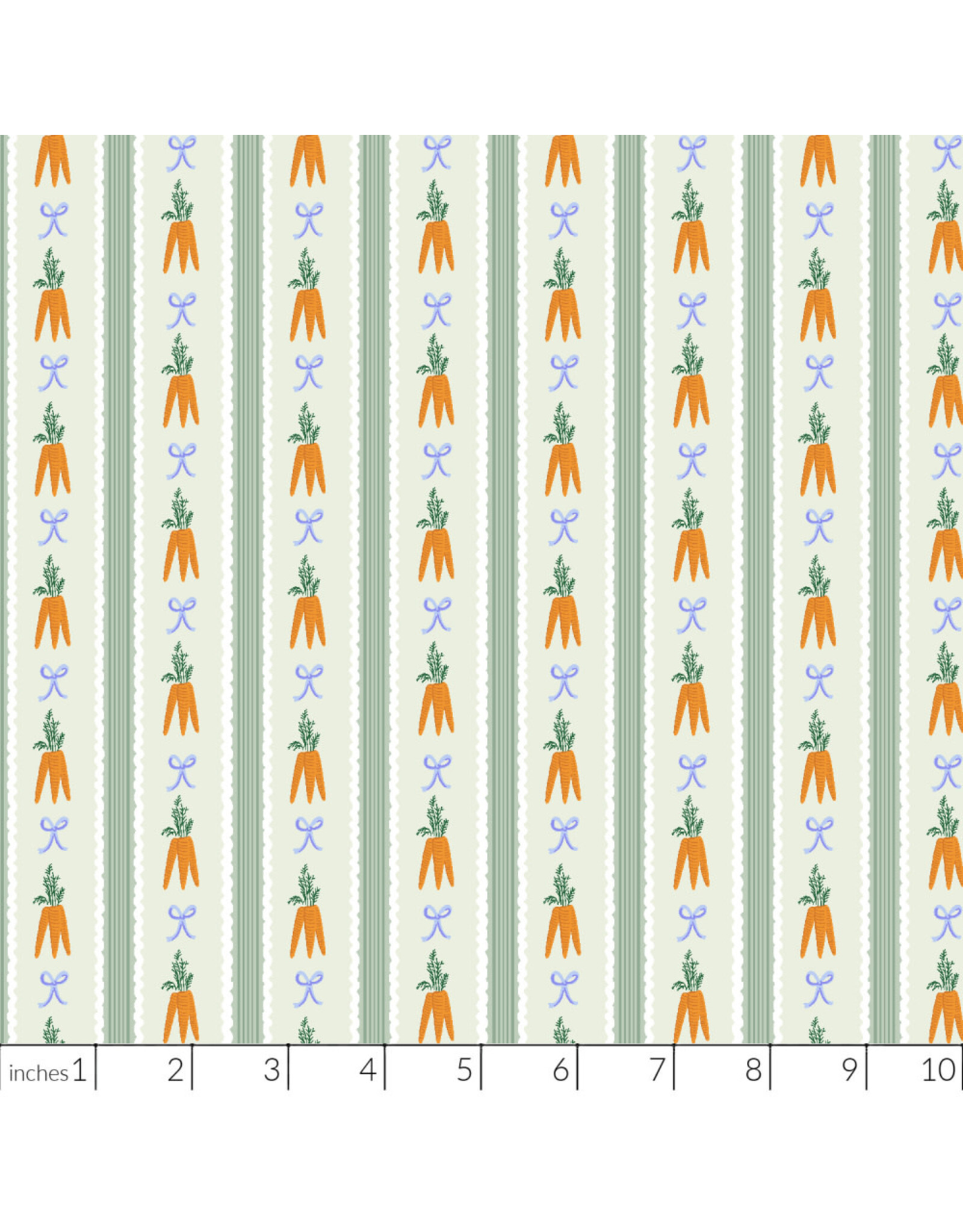 PD's Rifle Paper Co Collection Easter, Carrot Patch in Mint, Dinner Napkin