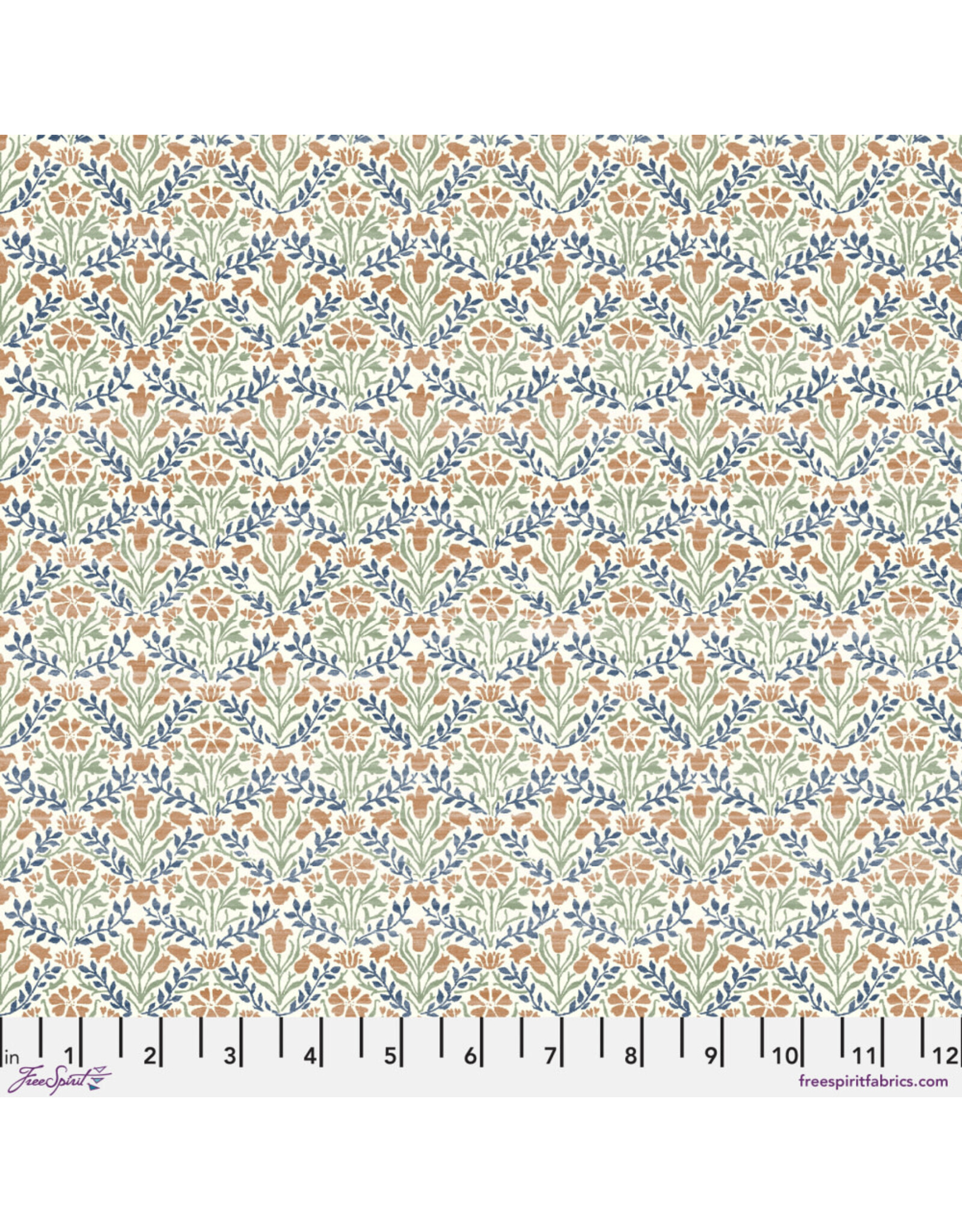 William Morris & Co. Cotton Lawn, Bexleyheath, Bellflowers in Multi, Fabric Half-Yards