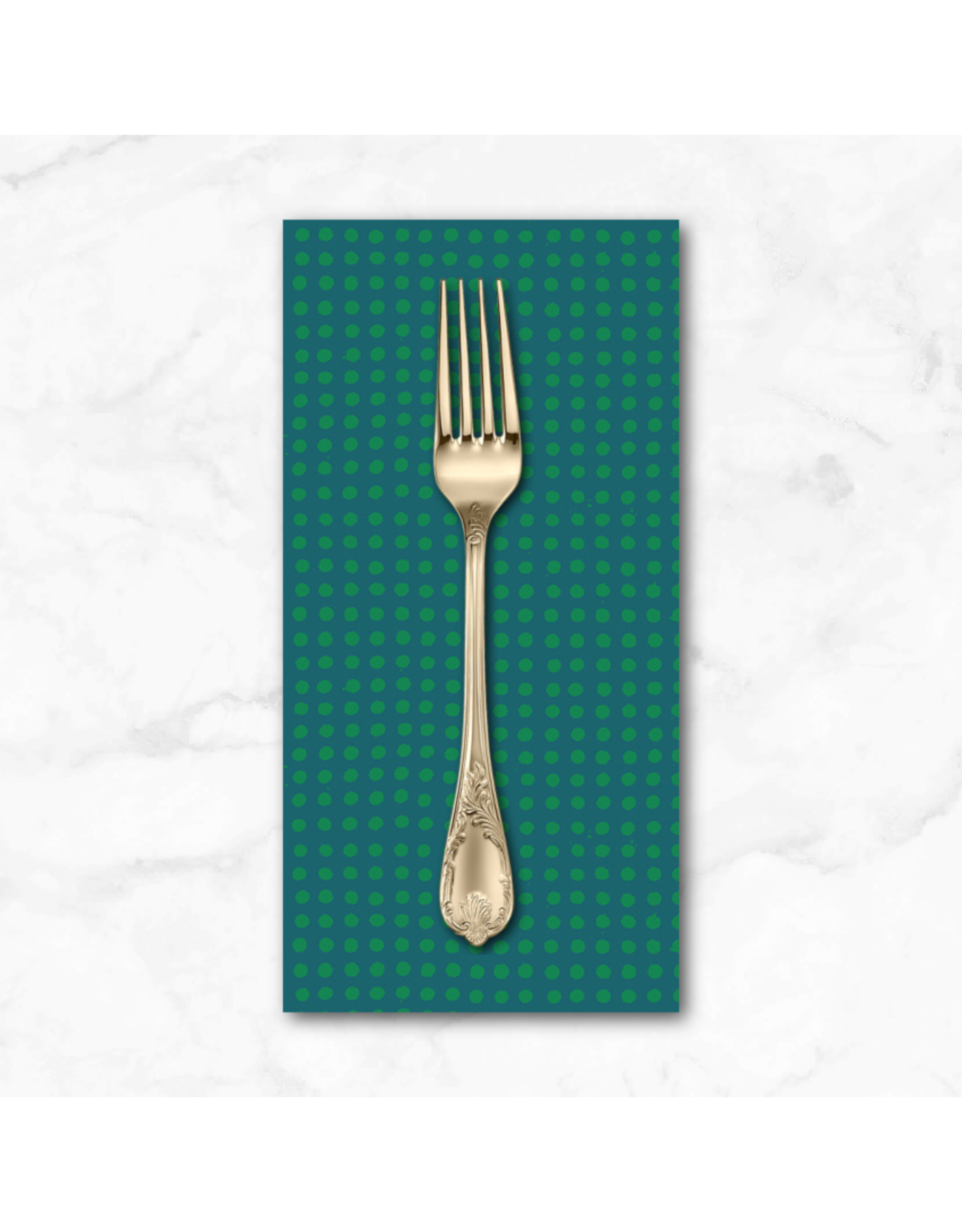 PD's Heather Ross Collection Ruby and Bee Blenders, Dots in Kelp Evergreen, Dinner Napkin