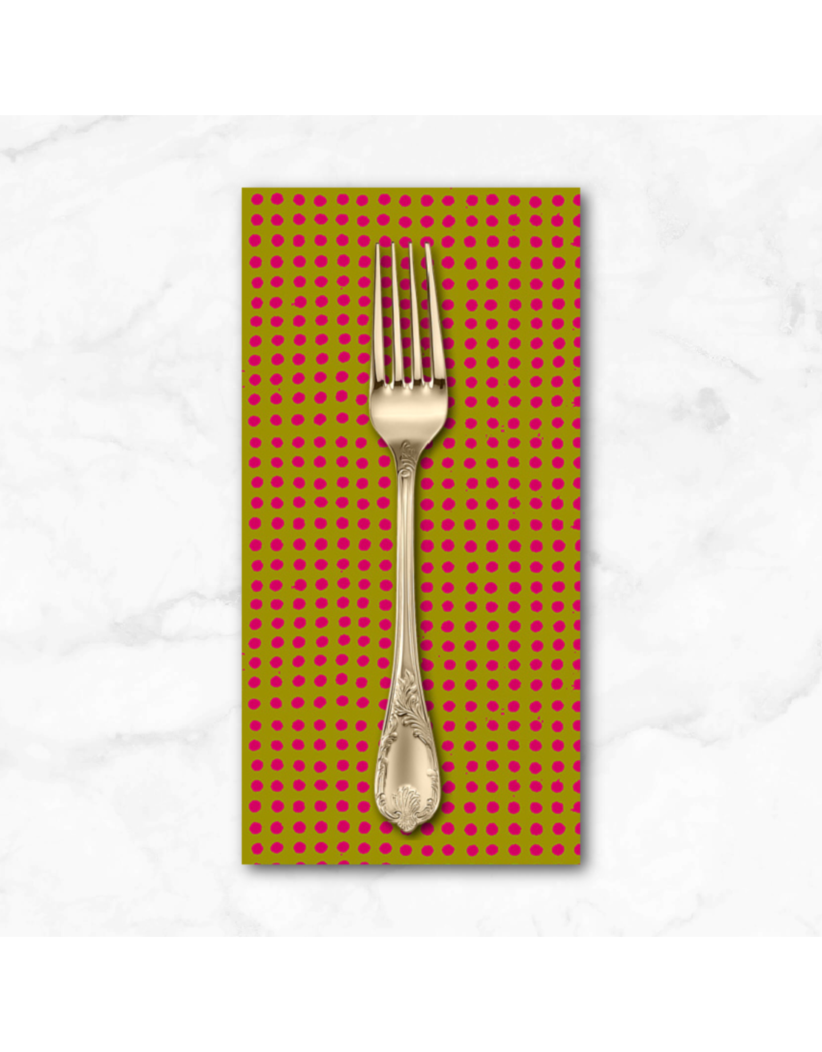 PD's Heather Ross Collection Ruby and Bee Blenders, Dots in Turmeric Dragonfruit, Dinner Napkin