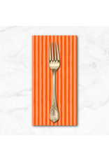 PD's Heather Ross Collection Ruby and Bee Blenders, Drawn Stripe in Peachy Delphinium, Dinner Napkin