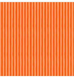 Heather Ross Ruby and Bee Blenders, Drawn Stripe in Peachy Delphinium, Fabric Half-Yards