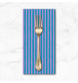 PD's Heather Ross Collection Ruby and Bee Blenders, Drawn Stripe in Salvia Provence, Dinner Napkin