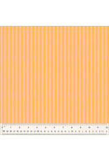 PD's Heather Ross Collection Ruby and Bee Blenders, Drawn Stripe in Turmeric Vervain, Dinner Napkin