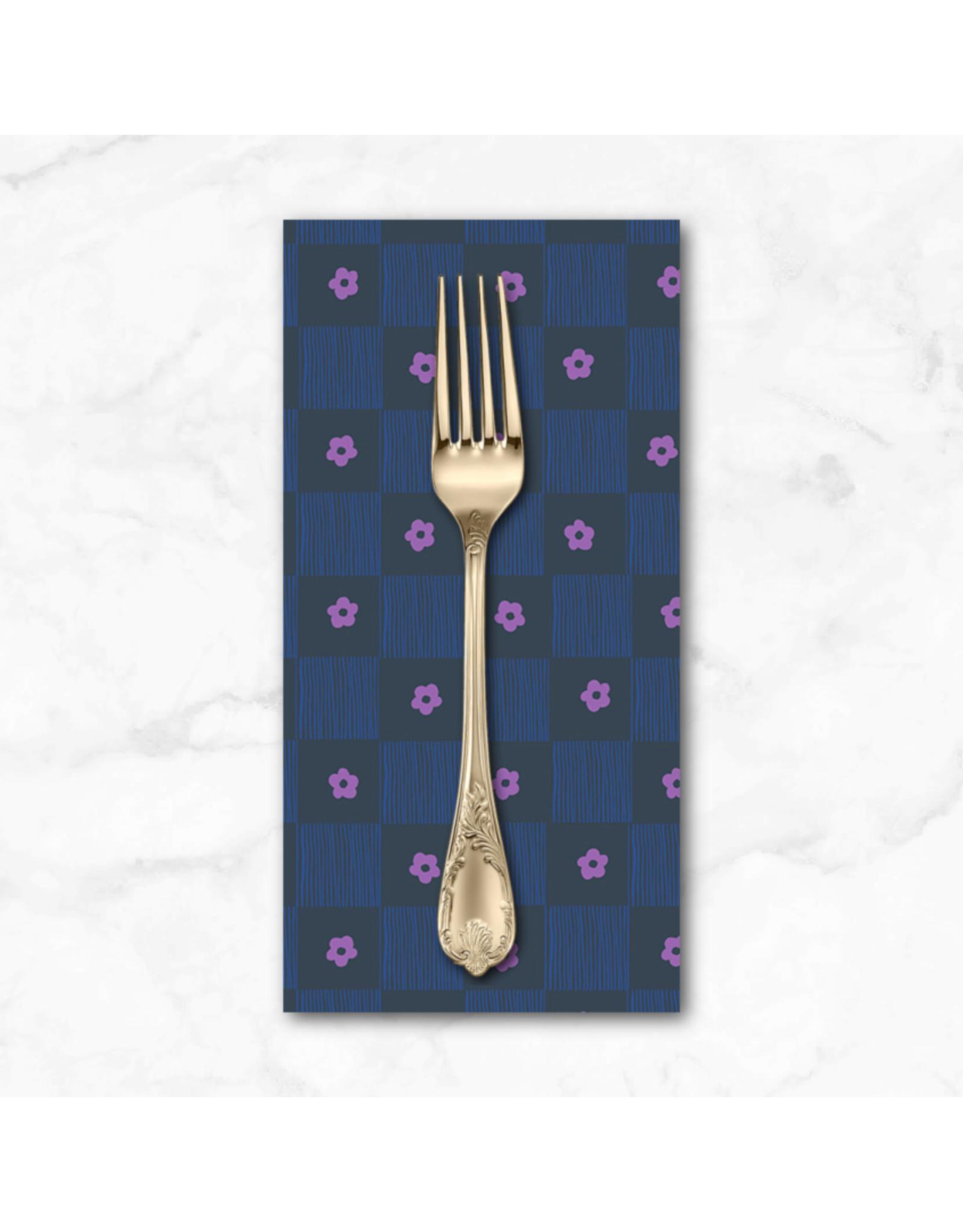 PD's Heather Ross Collection Ruby and Bee Blenders, Footpath in Indigo, Dinner Napkin